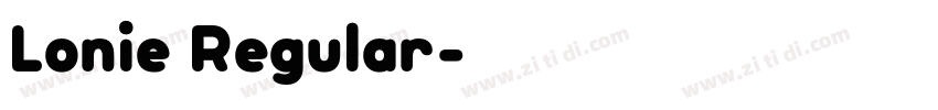 Lonie Regular字体转换
